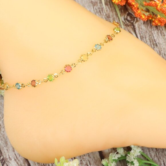 "Dainty Anklet for Women – Elegant Everyday Jewelry & Perfect Gift | MLCRC1676 - Picture 6 of 10